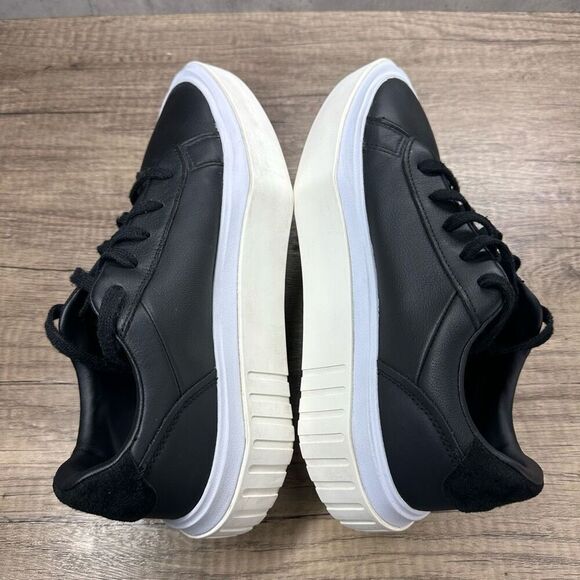 Adidas~Women’s~HyperSleek Black Leather Platform Pointed Toe Sneakers~Size 8 - Picture 7 of 8